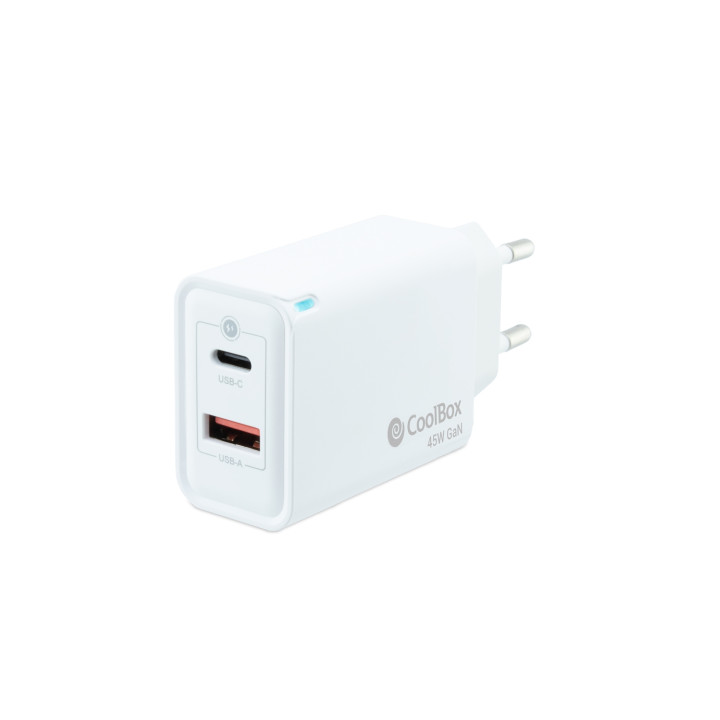 CoolBox Cargador USB 45W con tecnología GaN