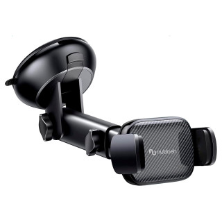 Nubbeh Atlas Soporte Móvil Coche con Carga Inalámbrica QI 15W 3 en 1 Negro