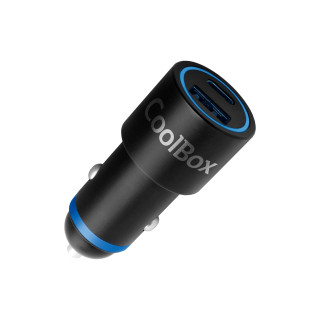 CoolBox COO-CUC-48CA cargador de dispositivo móvil Universal Negro, Azul Encendedor de cigarrillos Carga rápida Auto,...