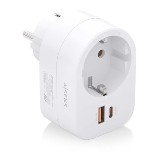 AISENS ASPS-1A1C06-W cargador de dispositivo móvil Universal Blanco Corriente alterna Carga rápida Interior