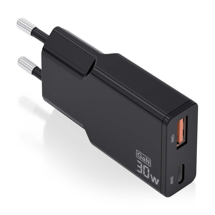AISENS ASCH-30W2P047-BK cargador de dispositivo móvil Cámara digital, MP3, MP4, Teléfono móvil, Navegante, Portátil,...