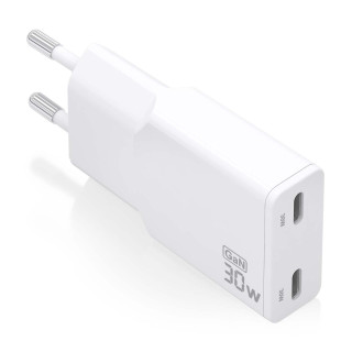 AISENS ASCH-30W2P048-W cargador de dispositivo móvil Cámara digital, MP3, MP4, Teléfono móvil, Navegante, Portátil,...