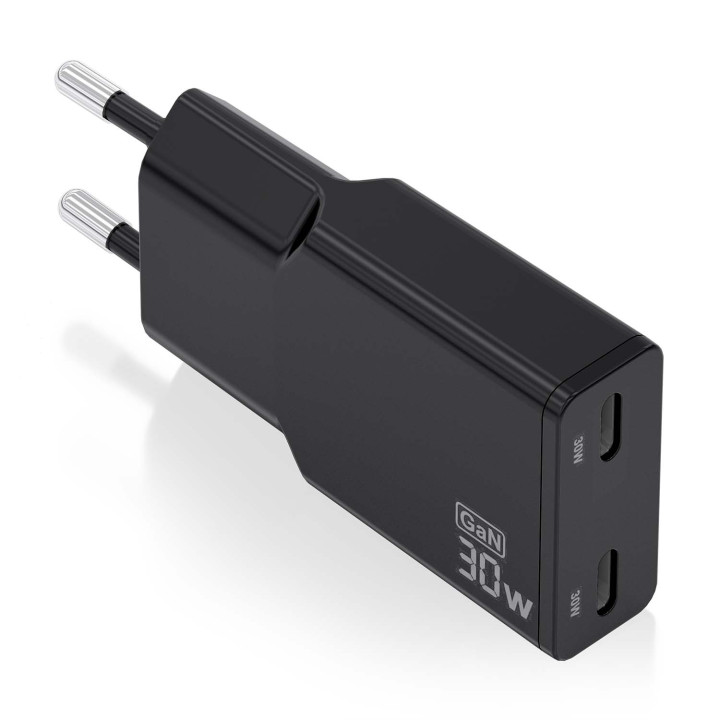 AISENS ASCH-30W2P049-BK cargador de dispositivo móvil Cámara digital, MP3, MP4, Teléfono móvil, Navegante, Portátil,...