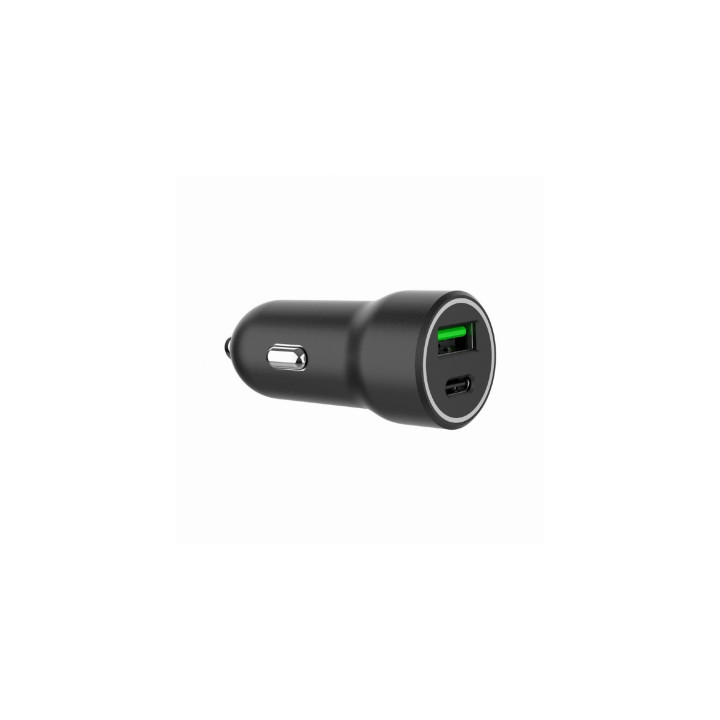 Gembird TA-UC-A2PDQC20-CAR-01 cargador de dispositivo móvil Universal Negro Encendedor de cigarrillos Carga rápida Auto