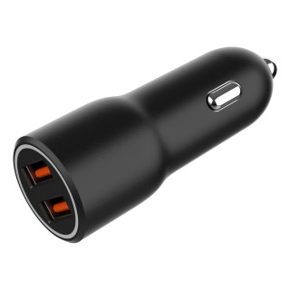Gembird TA-UC-A2QC36-CAR-01 cargador de dispositivo móvil Teléfono móvil, Smartphone Negro Encendedor de cigarrillos...
