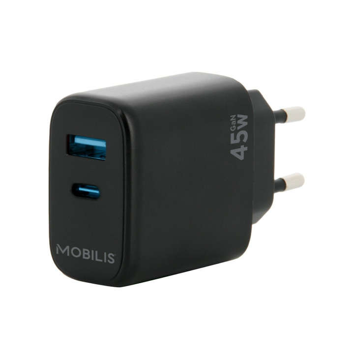 Mobilis 001363 cargador de dispositivo móvil Universal Negro Corriente alterna Auto