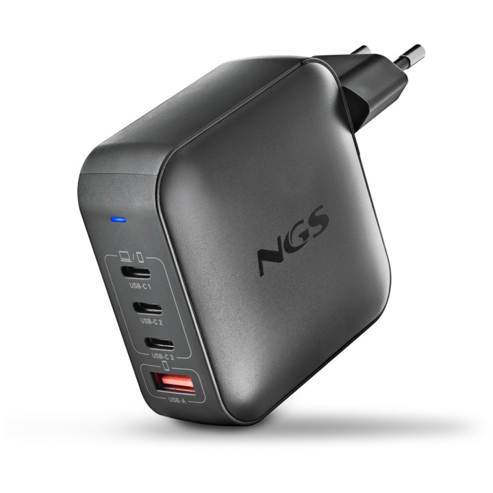 NGS BUD 165W Universal Negro Corriente alterna Carga rápida Interior