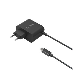 CoolBox COO-NB65-UC2 cargador de dispositivo móvil Portátil, Smartphone, Tableta Negro Corriente alterna Carga rápida...