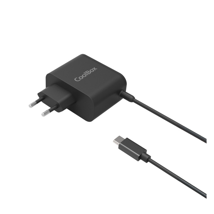 CoolBox COO-NB65-UC2 cargador de dispositivo móvil Portátil, Smartphone, Tableta Negro Corriente alterna Carga rápida...