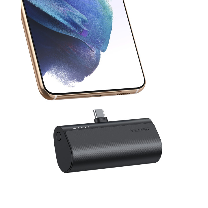 VEGER PlugOn-L VG-W0556 PowerBank 5000mah PD20W Type-C connector built-in