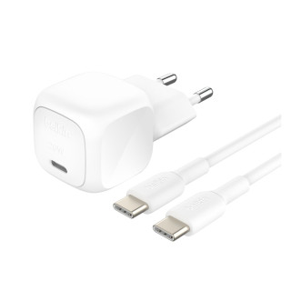 Belkin WCA009KQ1MWH-B6 cargador de dispositivo móvil Universal Blanco Corriente alterna Carga rápida Interior