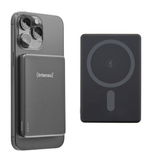 Intenso Batería Externa Magnética MW5000 5000 mAh – Compatible con MagSafe, Carga Inalámbrica 15W, USB-C PD 20W,...
