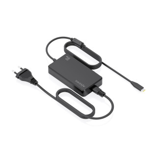 AISENS Cargador De Sobremesa GaN 90W PD3.0 1xUSB-C 1.8m, Negro