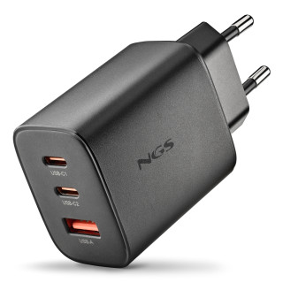 NGS ERA 65W BLACK Universal Negro Corriente alterna Carga rápida Interior