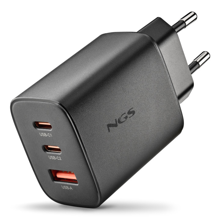 NGS ERA 65W BLACK Universal Negro Corriente alterna Carga rápida Interior