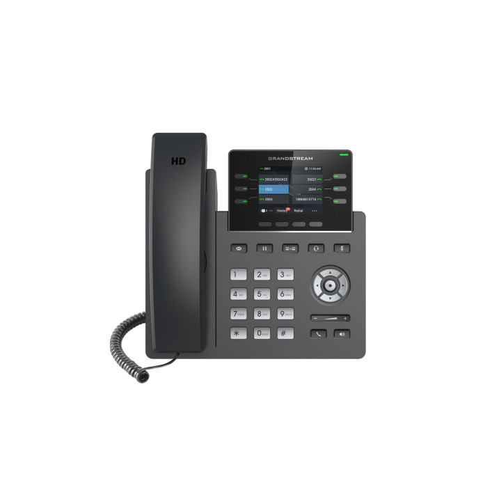 Grandstream Networks GRP2613 teléfono IP Negro 4 líneas TFT