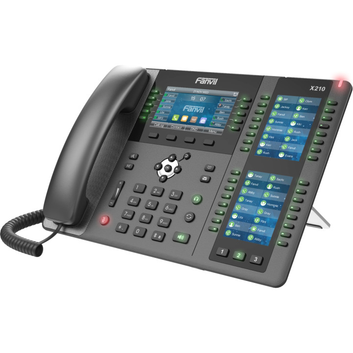 Fanvil X210 V2 teléfono IP Negro 20 líneas LCD