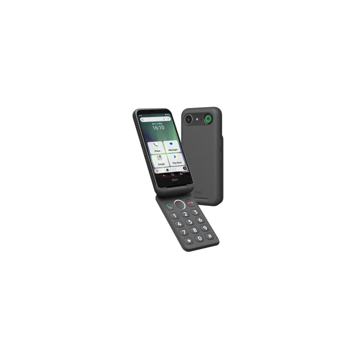 Doro Aurora A20 11,4 cm (4.5") SIM doble Android 14 4G USB Tipo C 4 GB 64 GB 3000 mAh Grafito