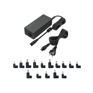 Conceptronic OZUL08B15 adaptador e inversor de corriente Interior 90 W Negro