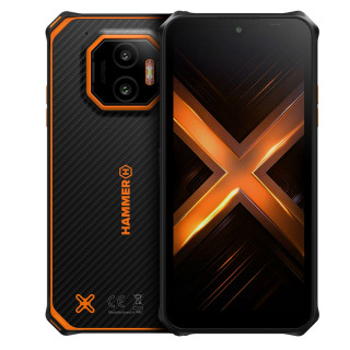 Hammer Energy X2 5G 8+(6)/256GB Black-Orange Smartphone Rugerizado