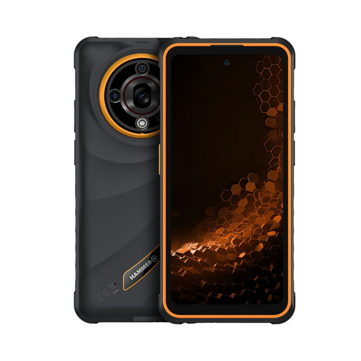 Hammer Iron 6 5G 6,56" 6+(6)/128GB Orange Smartphone Rugerizado