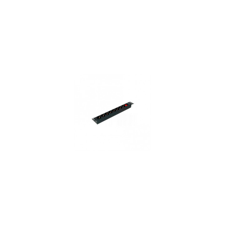 REGLETA PHASAK RACK 8 TOMAS 1U CON INTERRUPTOR PP 1011