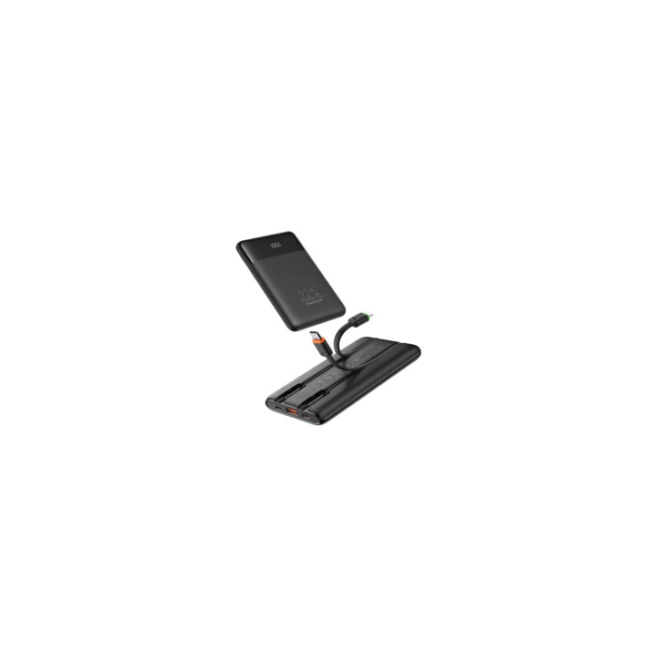 Charmast Veger Power Bank W1202 10.000 mAh 22.5W Ultra Slim con cables integrados y Pantalla Digital