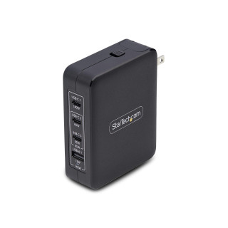 StarTech.com Cargador USB-C/USB-A de Pared GaN PD de 140W - 3x USB-C/1x USB-A - Cargador Internacional para Portátil...