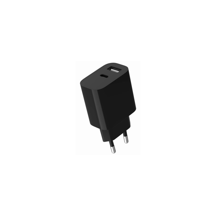 Gembird GMB Audio TA-UC-2AC12-01-BK cargador de dispositivo móvil Universal Negro Corriente alterna Interior