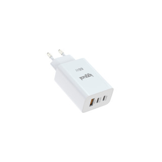 iggual Cargador triple USB-A + 2 x tipo C GaN 65W