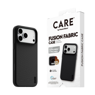 PanzerGlass CARE™ by ® Fusion Fabric Case Black w. MagSafe iPhone 18 Pro Max | 17 Pro Max funda para teléfono móvil 17