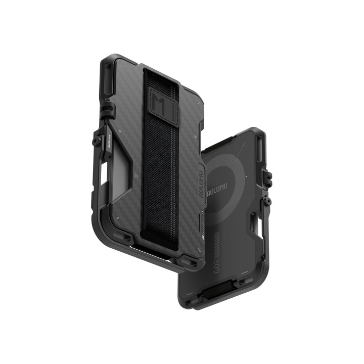 Aulumu Cartera Metálica MagSafe G03 Fibra Carbono