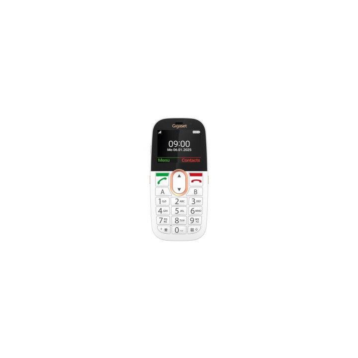 Gigaset GL695 5,87 cm (2.31") 113 g Blanco Teléfono para personas mayores