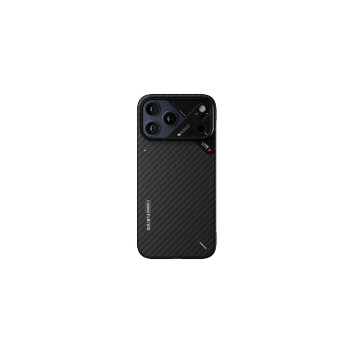Aulumu A18 Aramid Fiber iPhone 18 Pro Max Funda Negra