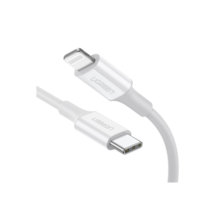 Ugreen 10493 cable de conector Lightning 1 m Blanco