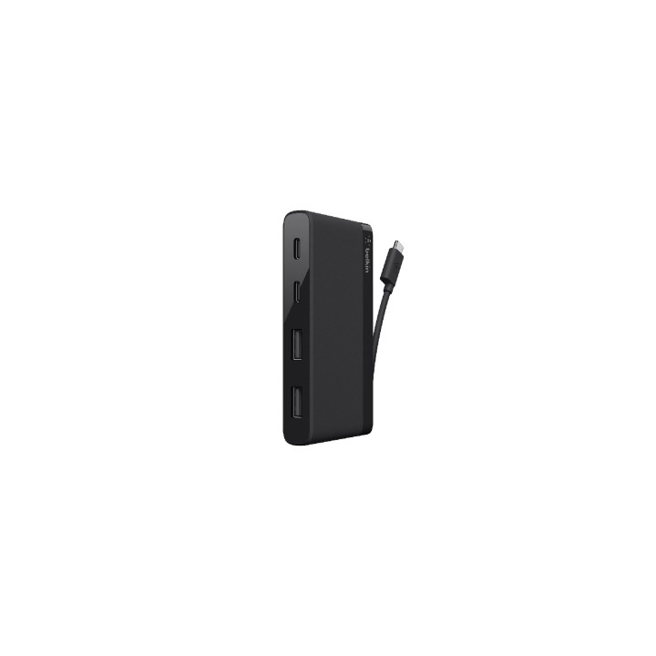 MINI HUB BELKIN USB TIPO-C MACHO A 2X USB TIPO-C HEMBRA 2 USB TIPO-A HEMBRA NEGRO F4U090BTBLK