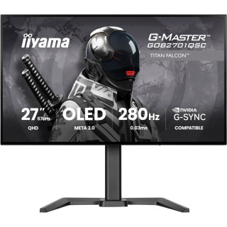 iiyama G-MASTER GOB2701QSC-B1 pantalla para PC 68,6 cm (27") 2560 x 1440 Pixeles 2K Ultra HD OLED Negro