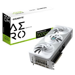 GIGABYTE GeForce RTX 5070 Ti AERO OC 16G Tarjeta Gráfica - 16GB GDDR7, 256 bits, PCI-E 5.0, XXXX MHz Core Clock, 3 x DP