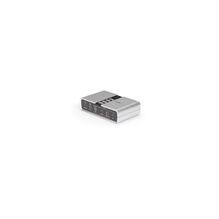 StarTech.com ICUSBAUDIO7D Tarjeta de Sonido 7.1 USB Externa Adaptador Conversor puerto SPDIF Audio Digital Í“ptico