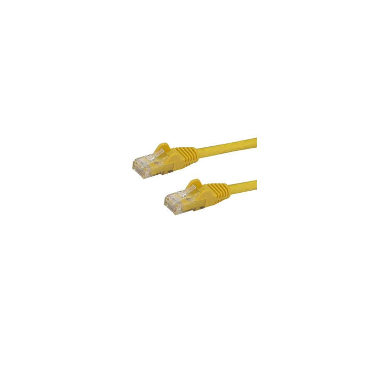 StarTech.com Cable de Red de 0,5m Amarillo Cat6 UTP Ethernet Gigabit RJ45 sin Enganches - N6PATC50CMYL