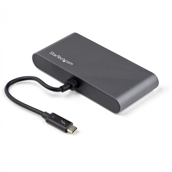 StarTech.com mini dockning station Thunderbolt 3- hdmi 4K 60 Hz usb 2.0 usb 3.2 gen 1 rj45 gris TB3DKM2HDL