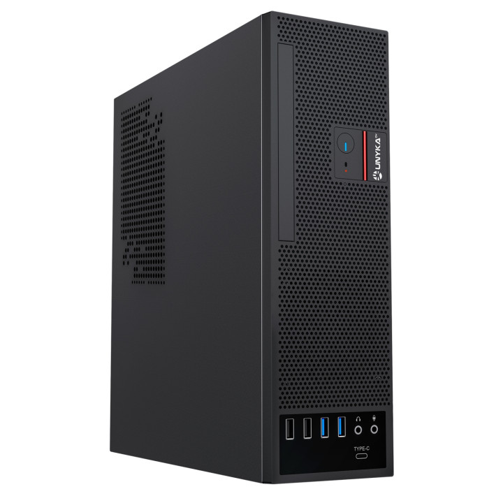 UNYKAch Caja Slim UK3006 8L SFF Micro ATX Black 150W Flex