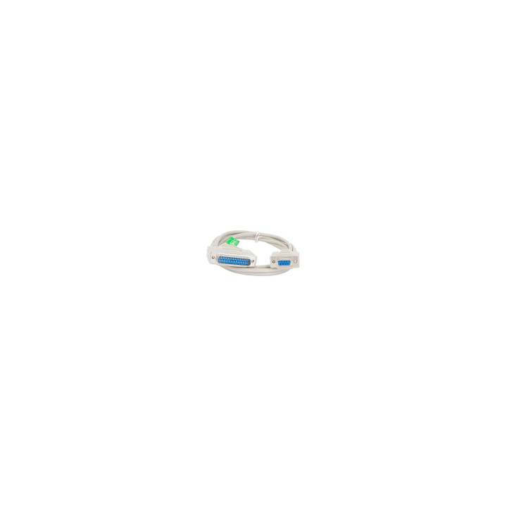 CABLE SERIE NULL MODEM IMPRESORA 25M 9H