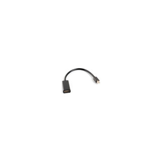 ADAPTADOR LANBERG MINI DISPLAYPORT MACHO/HDMI 20CM AD-0005-BK