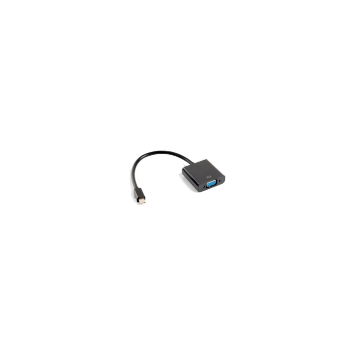 ADAPTADOR LANBERG MiniDISPLAYPORT MACHO/VGA HEMBRA AD-0006-BK