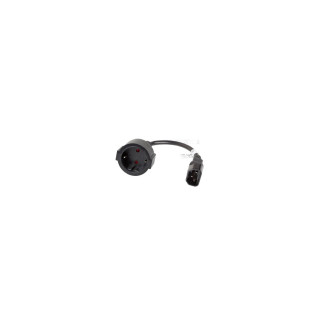 Lanberg CA-C14E-10CC-0018-BK cable de alimentación Negro 0,18 m C14 acoplador