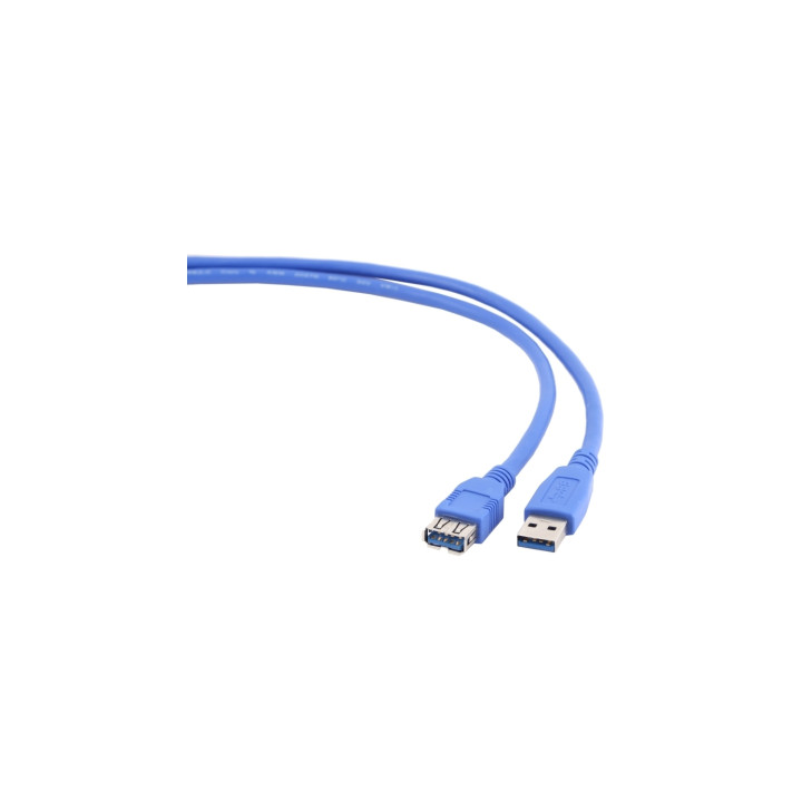 CABLE USB A M A USB A H 2MT GEMBIRD AZUL CCP-USB3-AMAF-6