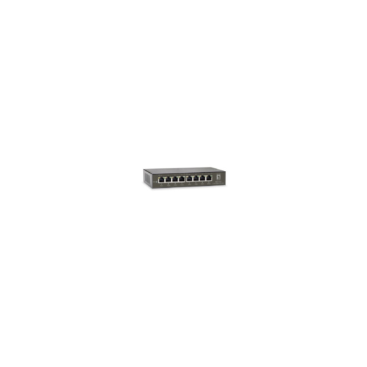 SWITCH LEVEL ONE GEP-0823 8PTOS 10/100/1000 POE NEGRO GEP-0823