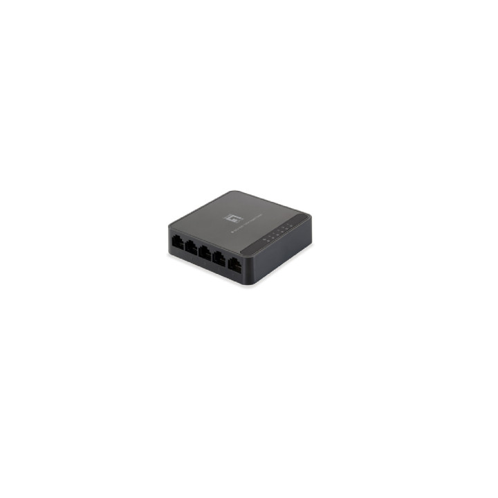 SWITCH LEVEL ONE NO GESTION 5PTOS 10/100/100 NEGRO GEU-0522