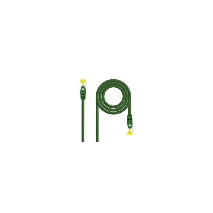 LATIGUILLO RJ45 SFTP LSZH CAT.6A AWG26 NANOCABLE VERDE 10.20.1901-GR